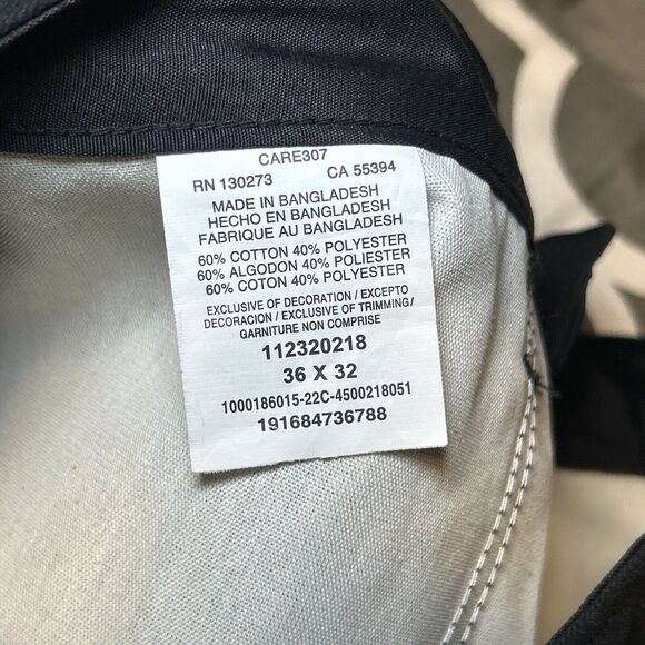 Wrangler Workwear Mens Black Relaxed Fit Cargo Pants 36x32 7 Pockets Durable - Picture 8 of 8